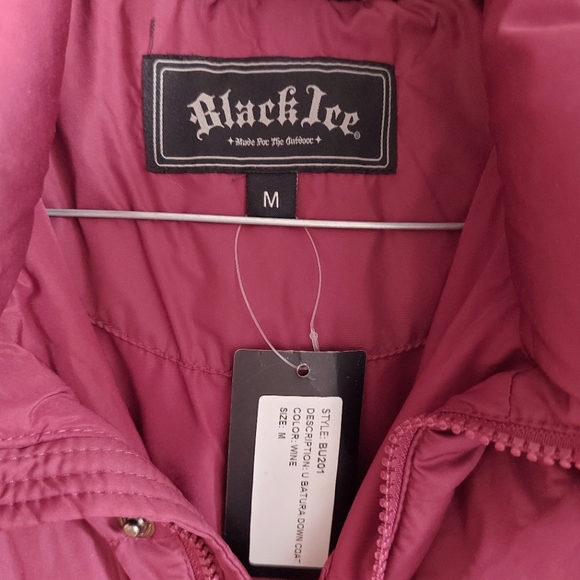 **SOLD** NWT Winter Coat, Down and Feather, Burgundy-Wine, Medium - Picture 8 of 12